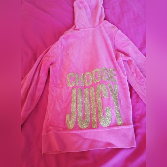 *** SOLD ***  Y2K Juicy Couture Sweater Velour Vest Pin Gold Size Medium - Picture 2 of 4